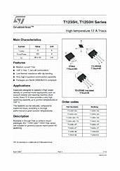 DataSheet T1235H-6G pdf